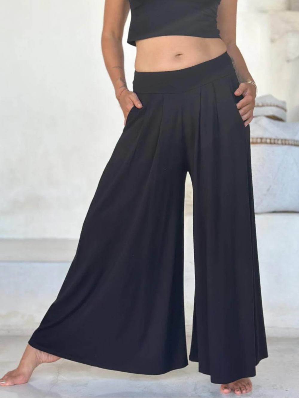 By Together wide leg pant small ribbed